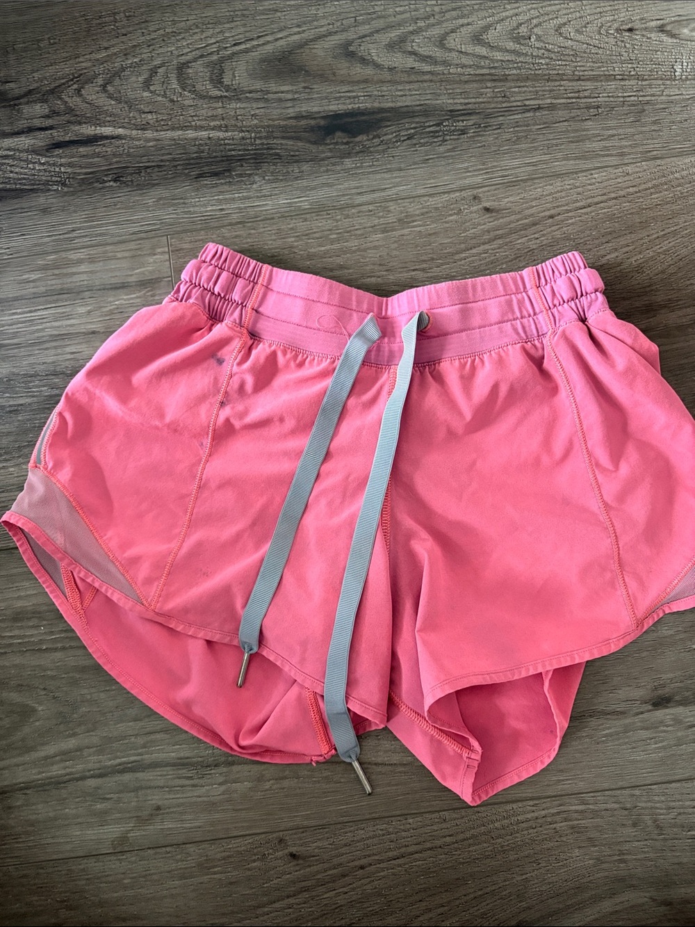 lululemon athletica Coral Pink Drawcord Running Shorts